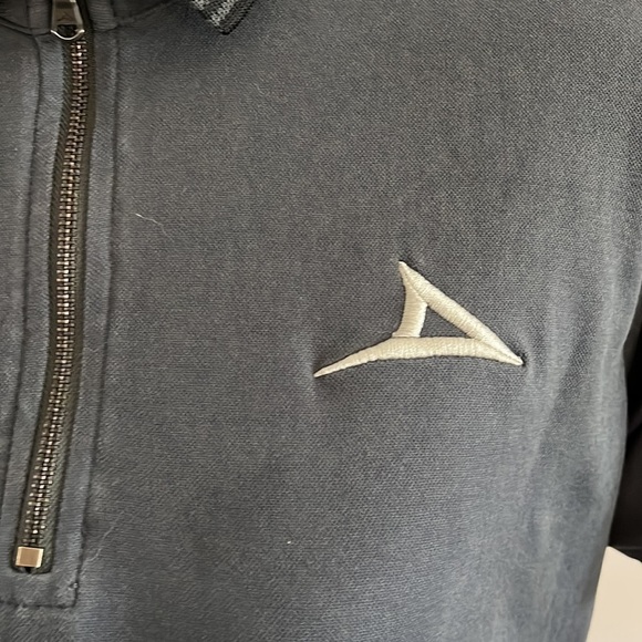 Pirma zip up polo size medium grey collared shirt. Good condition. - Picture 2 of 7